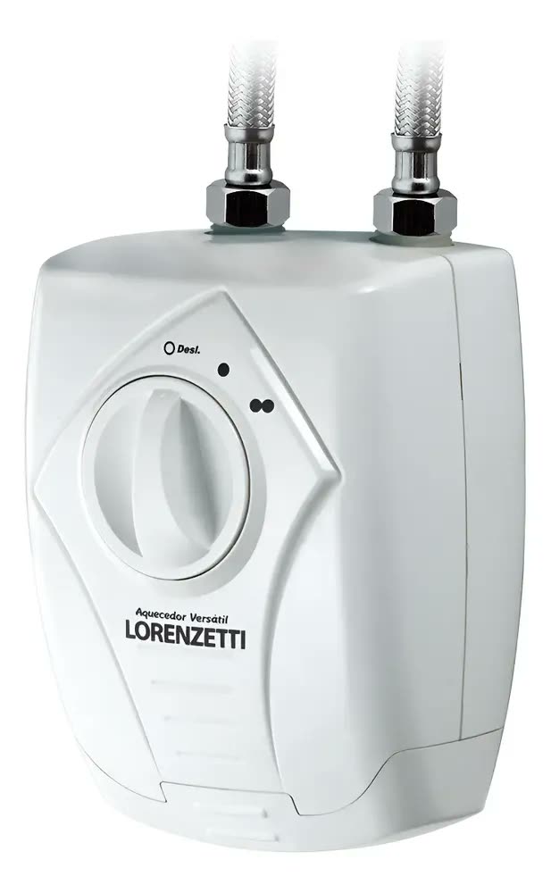 Aquecedor versatil 3 temperaturas Lorenzetti cor branco para pias e lavatórios 127v 5500w