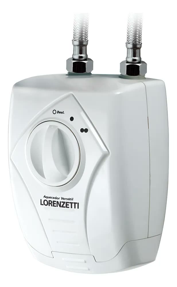Aquecedor versatil 3 temperaturas Lorenzetti cor branco para pias e lavatórios 127v 5500w