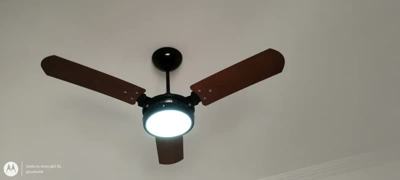 foto de Ventilador de Teto Ventex Valen LED 3 Pás 1.1m Branco Silencioso