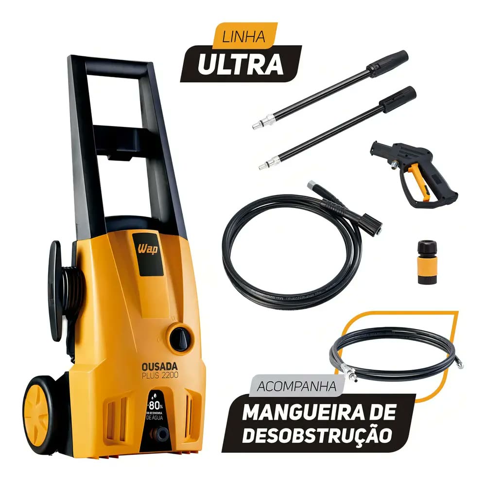 Desobstruidora de Alta Pressão Wap Ousada Plus 2200 Ultra 1500W com 1750psi