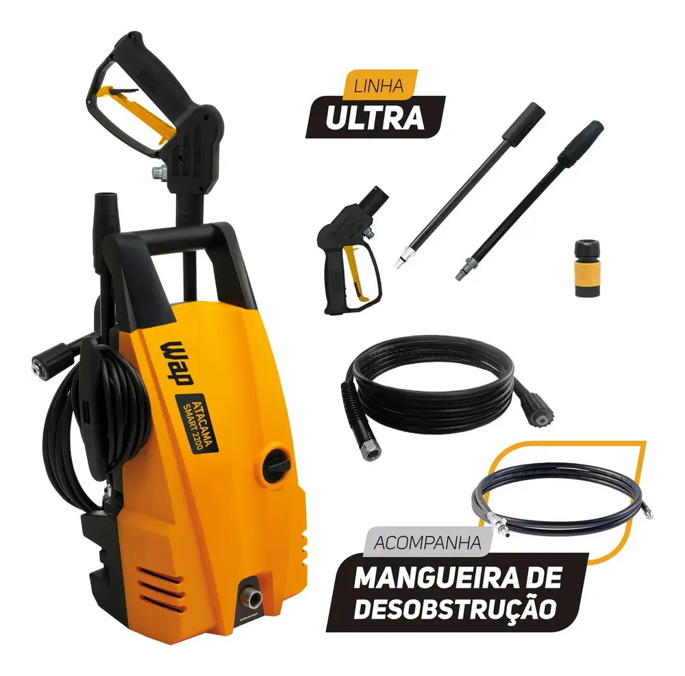 foto de Desobstruidora de Alta Pressão WAP Atacama Smart Ultra Com Potência de 1400W 1500PSI
