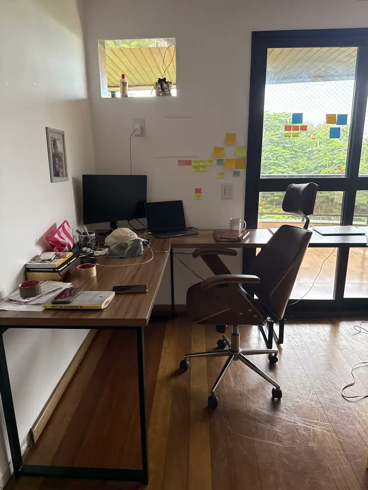 foto de Mesa De Escritório Em L Estilo Industrial 1,50x1,50m Kuadra