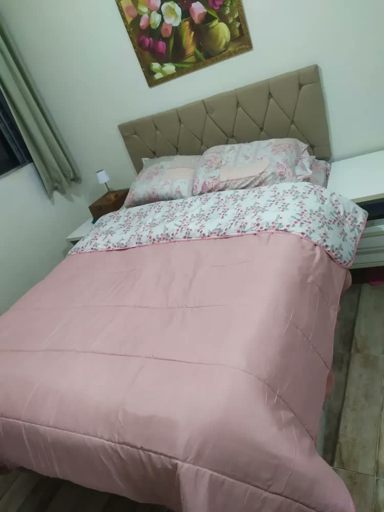 foto de Edredom Casal Padrão Dupla Face Estampado Microfibra Macio