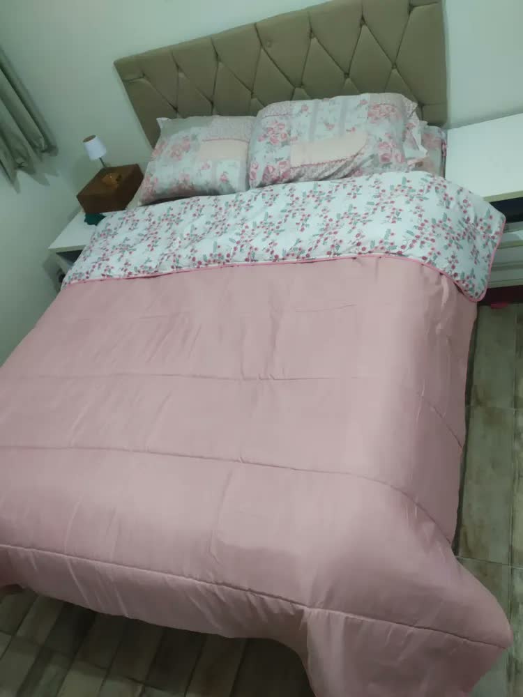 foto de Edredom Casal Padrão Dupla Face Estampado Microfibra Macio