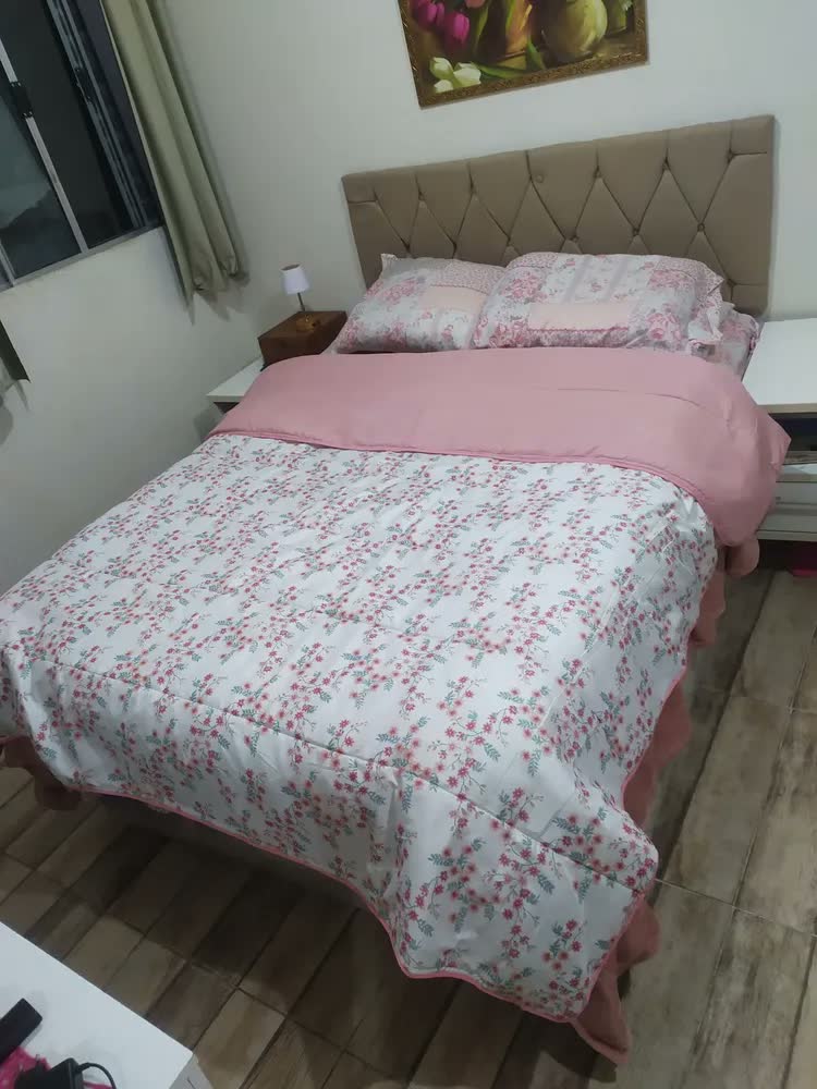 foto de Edredom Casal Padrão Dupla Face Estampado Microfibra Macio