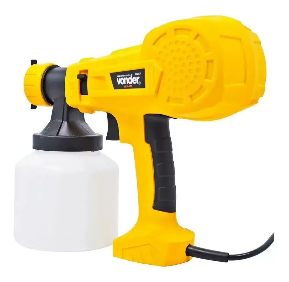 Pistola Elétrica para Pintura Vonder Amarelo e Preto PEV400 62.20.400.220