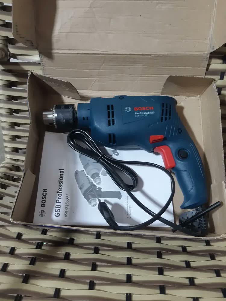 foto de Furadeira De Impacto Bosch Gsb 550 Re 1/2