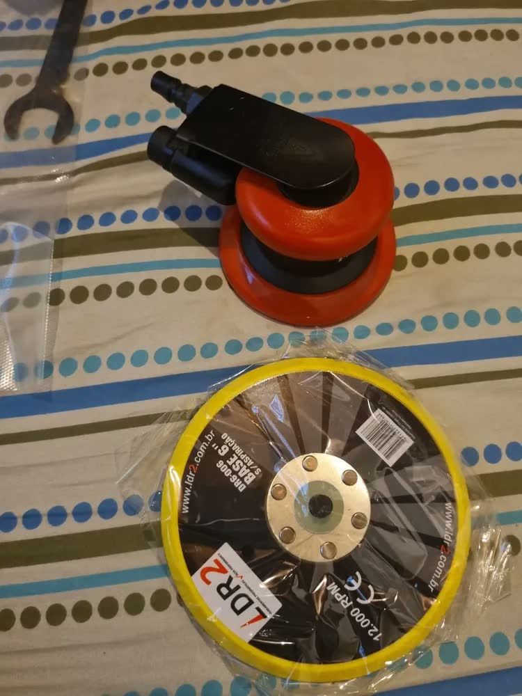 foto de Lixadeira Pneumática Roto Orbital PDR PRO-406 6'' 12,000 RPM