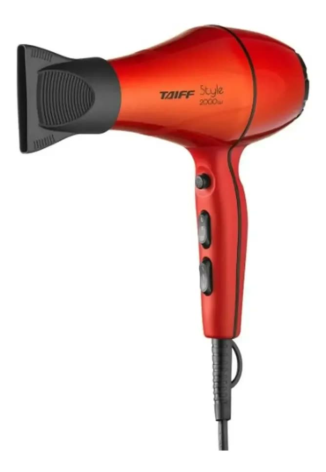 Secador Cabelos Taiff Style Red Jato De Ar Quente e Frio Cor Vermelho
