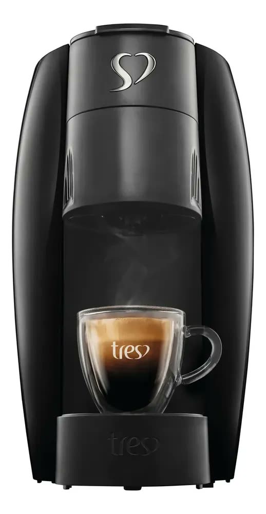 Cafeteira Tres Corações Lov Automática Preta-brilhante Cor Preto