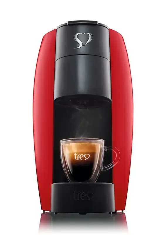 Cafeteira Espresso Lov Automática Vermelha 3 Corações Vermelho
