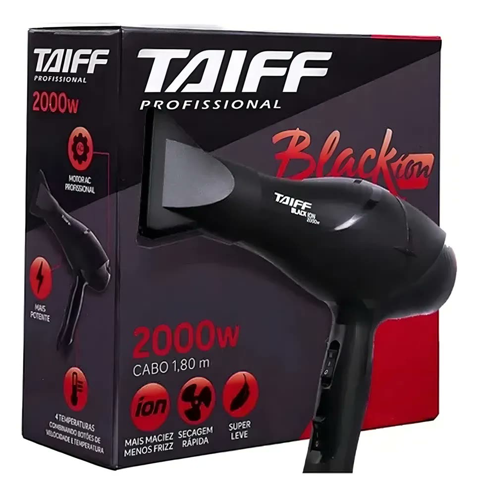 foto de Taiff Profissional Black Ion Secador De Cabelo 2000 Watts