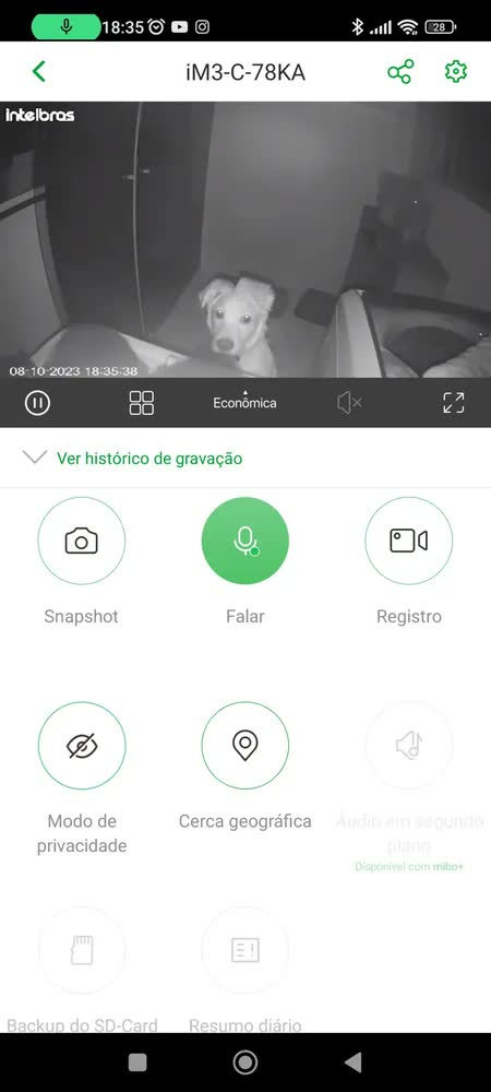 foto de Câmera de Segurança Inteligente Intelbras iM3 C Branca