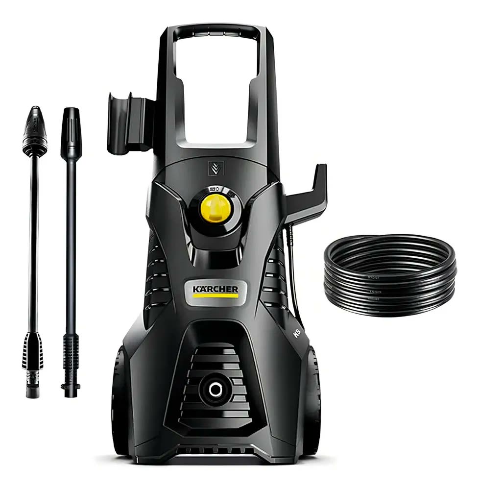foto de Lavadora de Alta Pressão Kärcher K5 2100 PSI 380L/h 1900W Motor Indução Com Jato Turbo Rotativo e Lança Leque