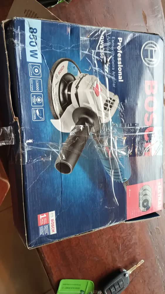 foto de Esmerilhadeira angular Bosch Professional GWS 850 azul 850W