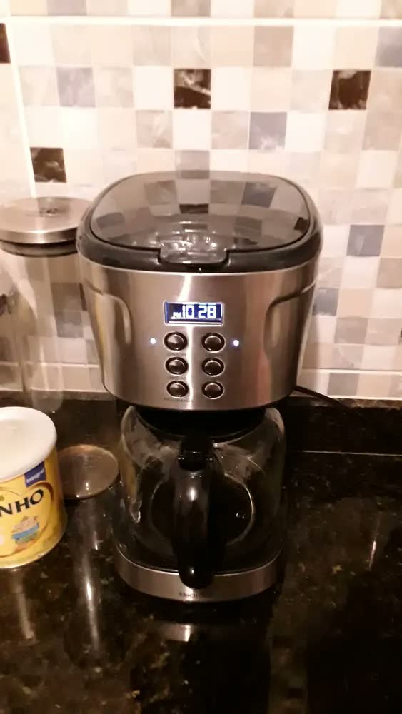 foto de Cafeteira Elétrica Digital Ecm30 38 Xícaras Inox Electrolux