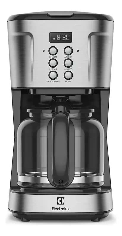 Cafeteira Elétrica Digital Ecm30 38 Xícaras Inox Electrolux