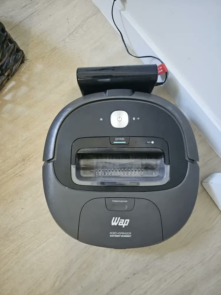 foto de Robô Aspirador De Pó Wap Robot Wconnect Wifi Alexa E Google Preto