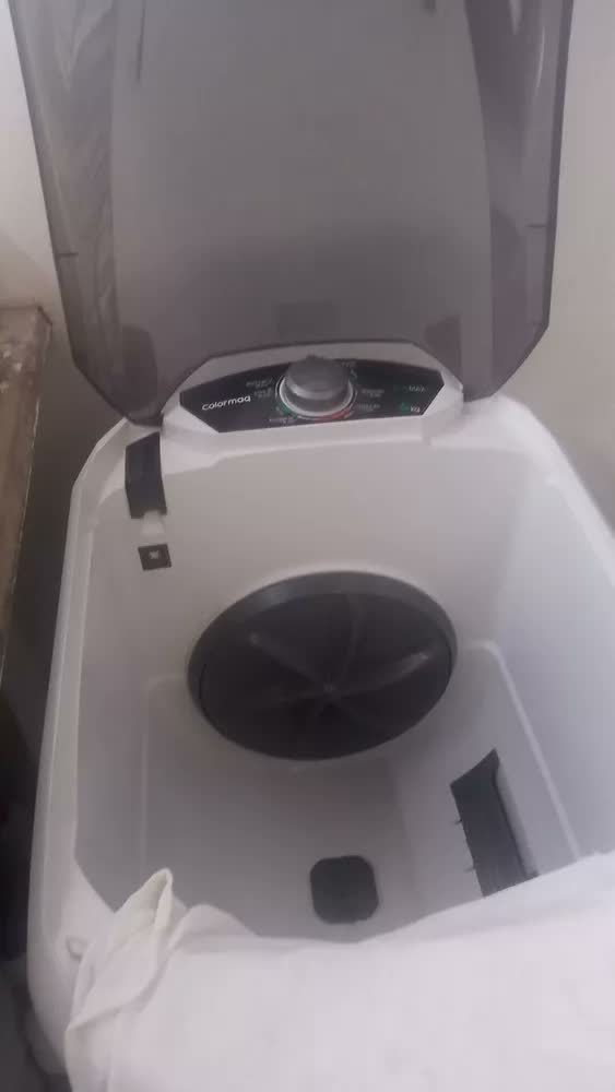 foto de Tanquinho Colormaq Lavadora Roupas Semi-automática Lcs 6kg Cor Prata