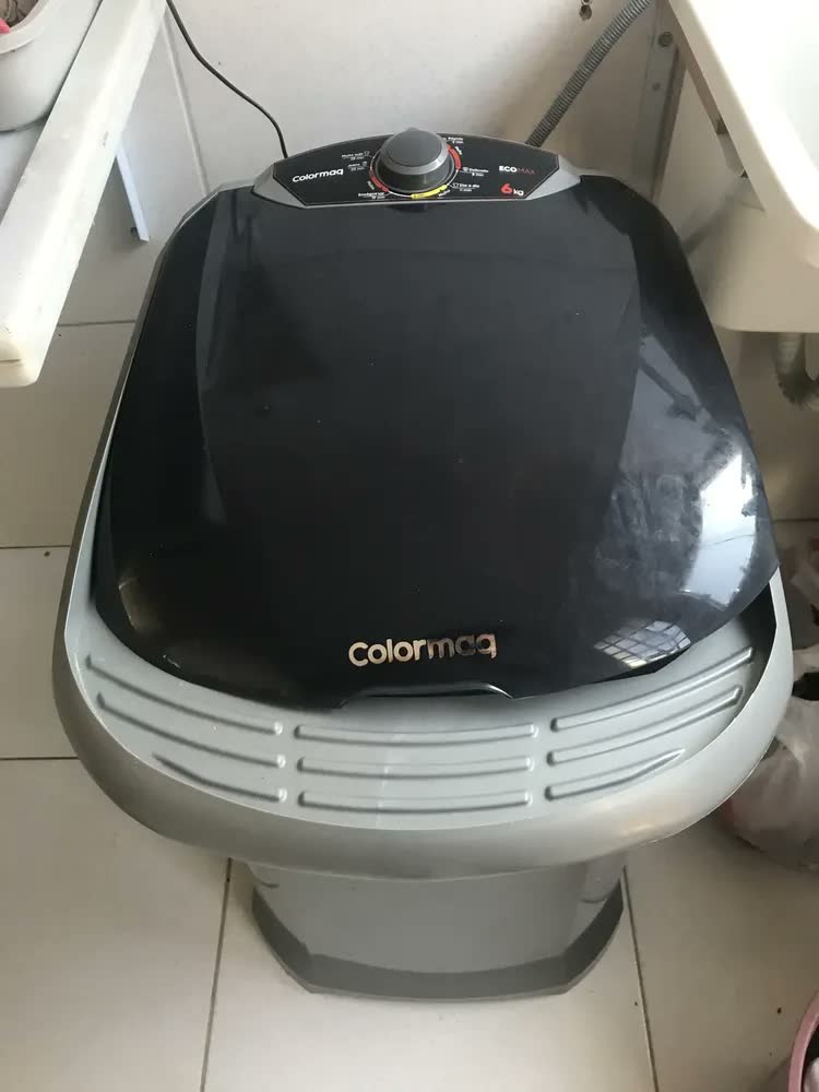 foto de Tanquinho Colormaq Lavadora Roupas Semi-automática Lcs 6kg Cor Prata