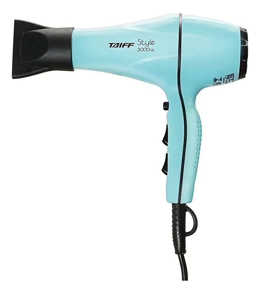foto de Secador de Cabelo Taiff Style Profissional Azul 2000W Iônico Silencioso