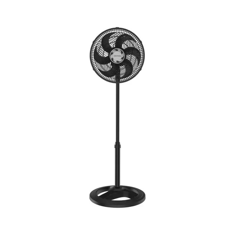 foto de Ventilador Oscilante De Coluna Ventisol 30cm Turbo 6 Pás Preto