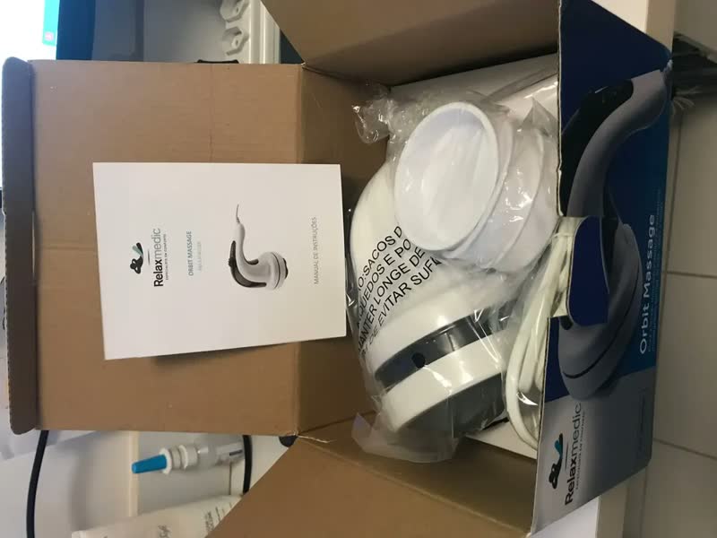 foto de Relaxmedic Massageador Elétrico Orbital 2600 Rotações Cor Branco