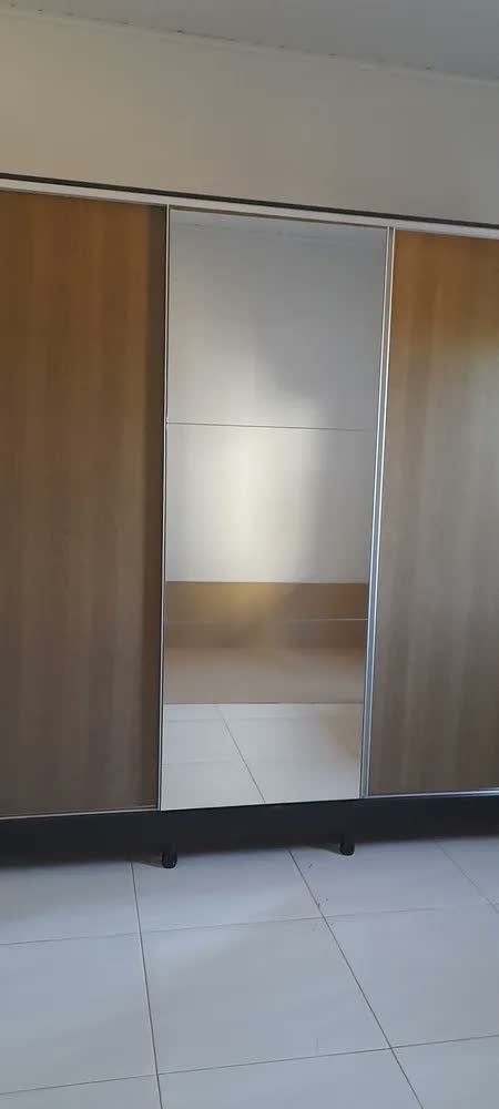 foto de Guarda Roupa Casal 100% Mdf Madesa Royale 3 Portas Espelho Cor Preto 106209