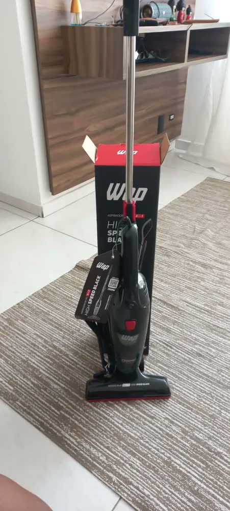 foto de Aspirador De mão Wap High Speed Black 1.2L preto e vermelho 60Hz