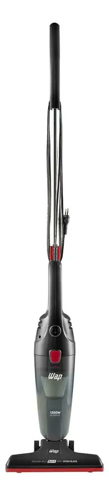Aspirador de pó vertical 2 em 1 Wap High Speed Black cor vermelho e preto