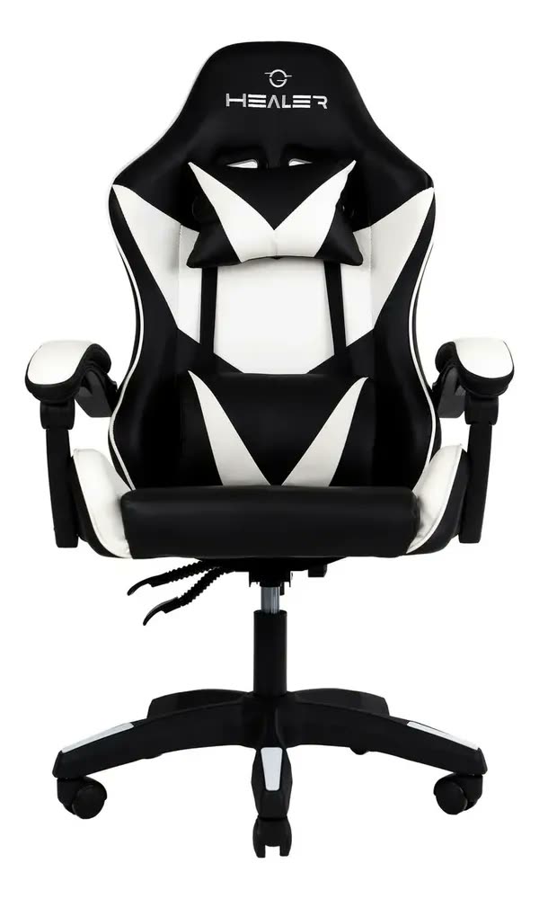 Cadeira Gamer Lancer Preta e Branca Healer
