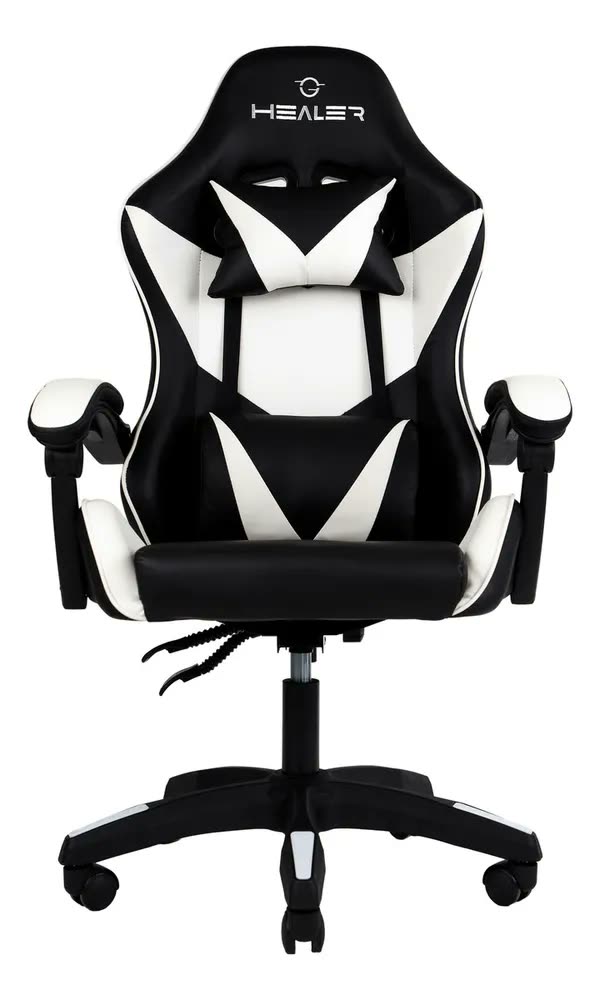 Cadeira Gamer Lancer Preta e Branca Healer