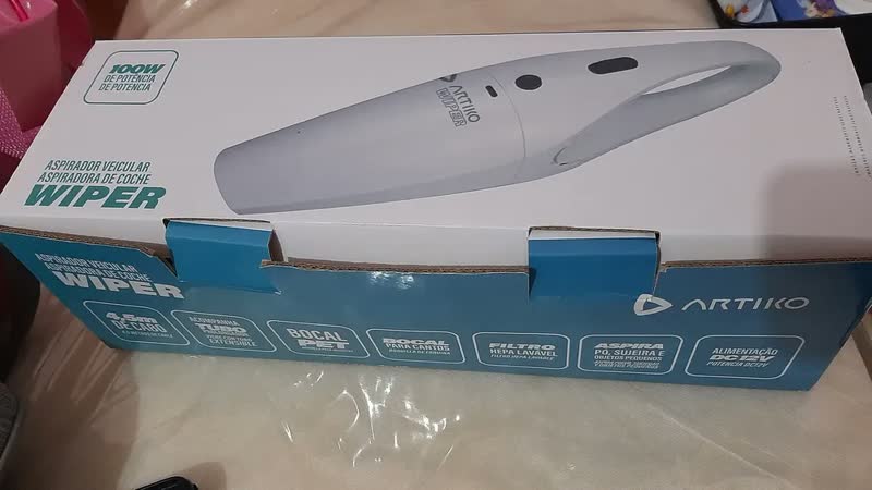 foto de Aspirador De Pó Para Carro Portátil Artiko Wiper Potente 100W Automotivo