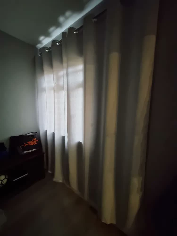 foto de Cortina Blackout Tecido Grosso 2,80x2,30 Porta Sala Quarto