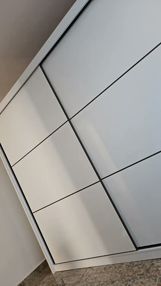 foto de Guarda-roupa Casal MDF 2 Portas Corrediças Branco 6 Gavetas Móveis Lopas
