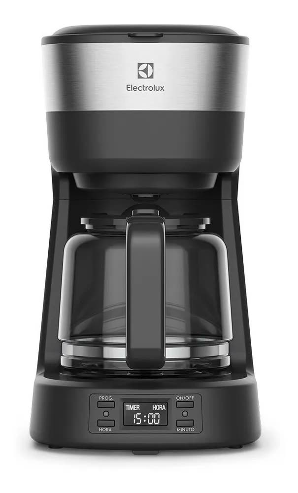 Cafeteira Elétrica Electrolux ECM25 Experience Programável Com Timer Preto E Inox