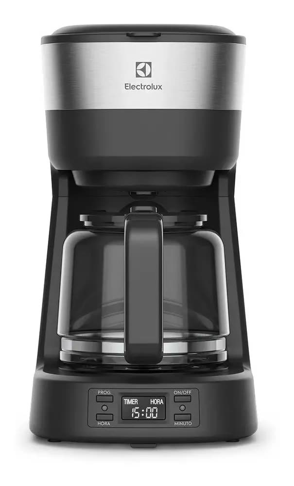 Cafeteira Elétrica Electrolux ECM25 Experience Programável Com Timer Preto E Inox