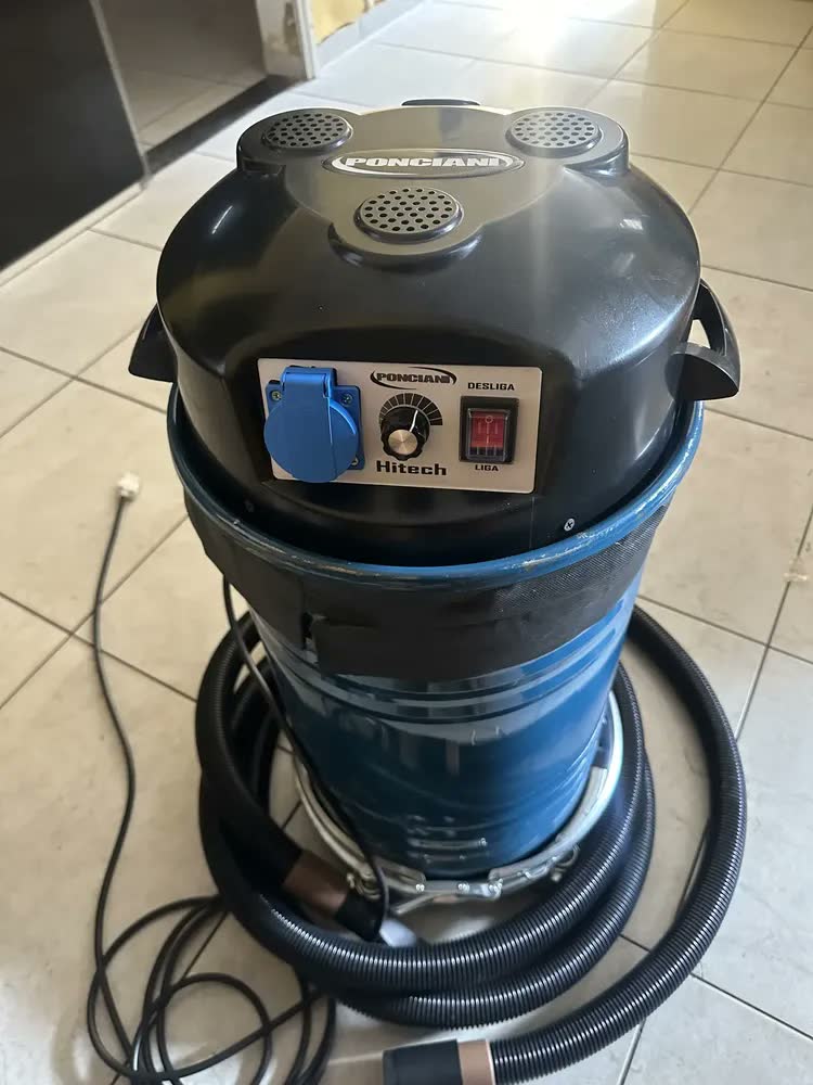 foto de Ponciani Hitech 2200 aspirador industrial tambor 50L azul