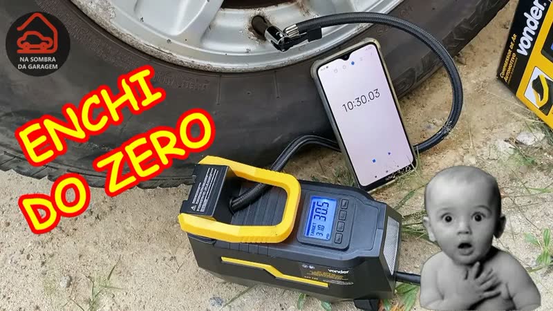 foto de Compressor de Ar Elétrico Portátil Vonder CAV 150 120W