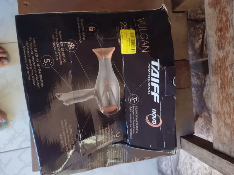 foto de Secador Vulcan 2500w Cinza Taiff Cinza