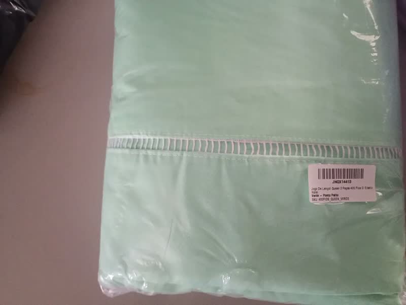 foto de Jogo De Lençol Queen 3 Peças 400 Fios Marinho