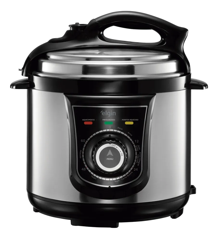 foto de Panela Pressão Elétrica Elgin 42ppr 4 Litros 840w Aço Inox