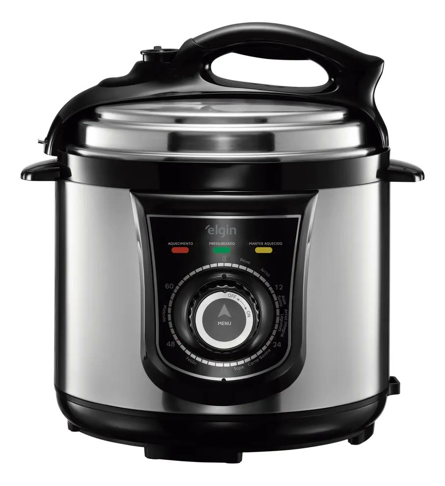 Panela Pressão Elétrica Elgin 42ppr 4 Litros 840w Aço Inox