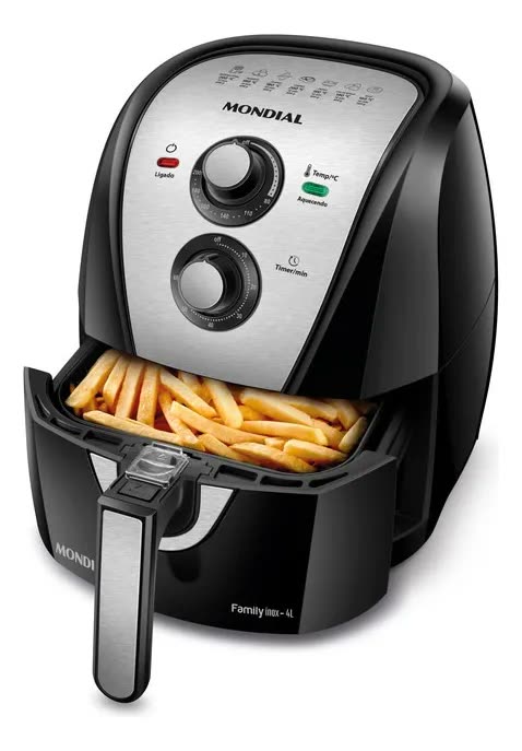 Fritadeira Sem Óleo Air Fryer 4L Mondial 1500W - AFN-40-BI