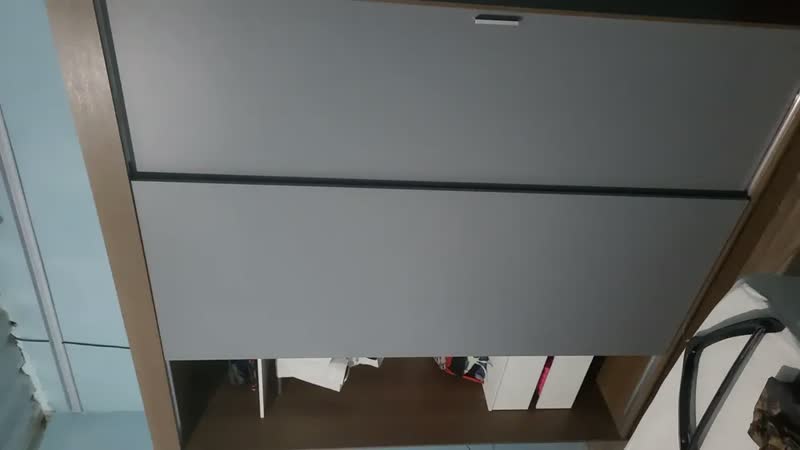 foto de Guarda-roupa Casal Madesa Reno 3 Portas Correr Espelho Pru Cor Preto/Rustic 1095H91E
