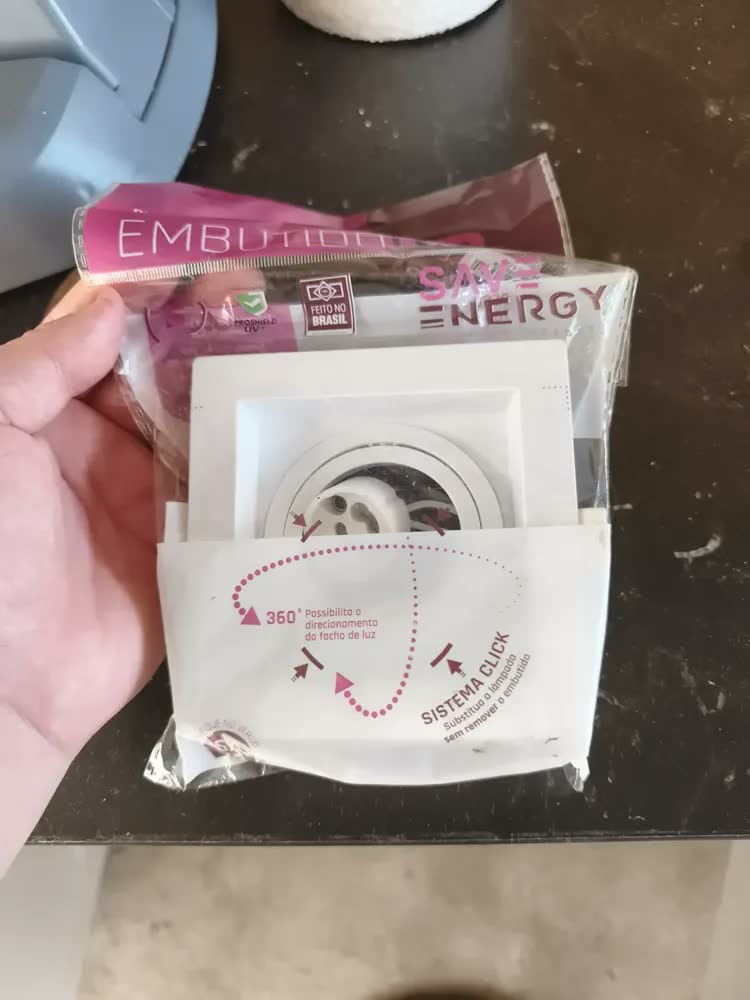 foto de Spot Embutir Quadrado Recuado GU10 para Lâmpada MR16 LED Branco Save Energy
