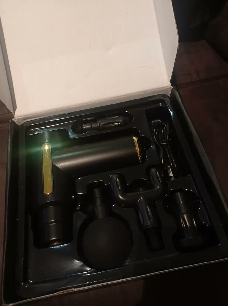 foto de Fascial Gun Massageadora Elétrico Portátil Profissional Liberação Fisioterapia Corporal Premiere - D2G