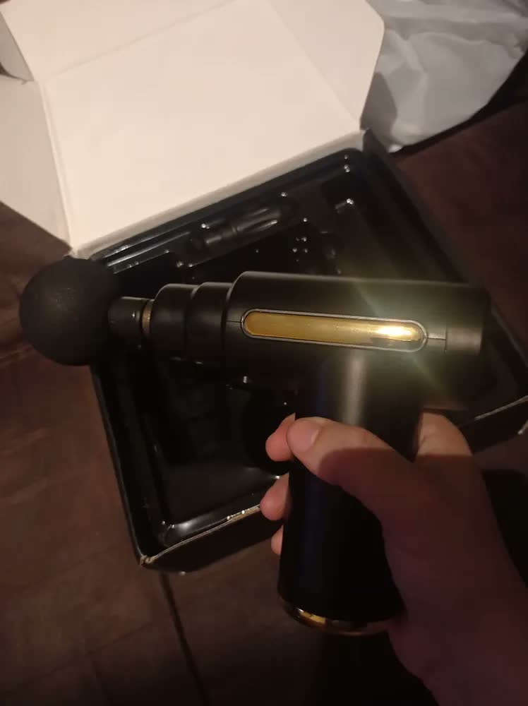 foto de Fascial Gun Massageadora Elétrico Portátil Profissional Liberação Fisioterapia Corporal Premiere - D2G
