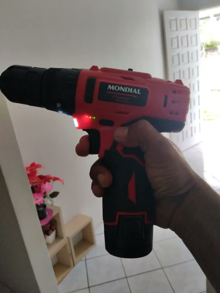 foto de Furadeira Parafusadeira Impacto 12v Maleta Pi-10ma Mondial