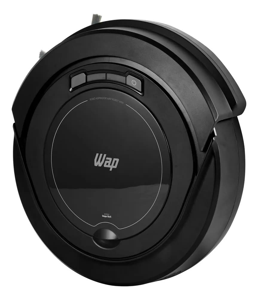 foto de Robô aspirador Robot W90 varre aspira e passa pano 30w Wap cor preto